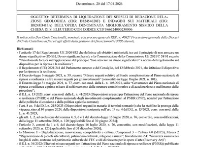 Determina n.20 - PNRR